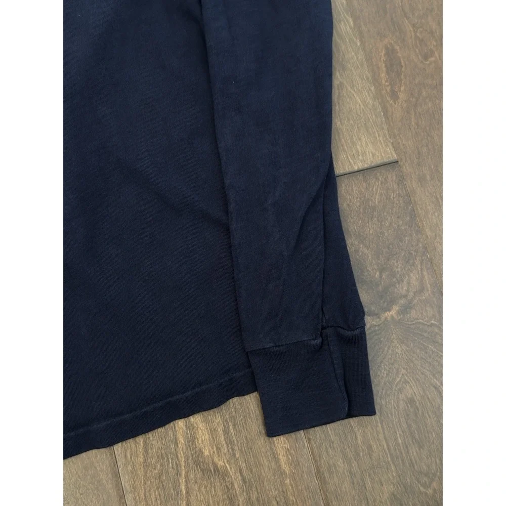 Polo Ralph Lauren Mens Custom Fit Long Sleeve Crewneck Tee Blue Eagle USA‎ Shirt